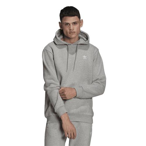 Se adidas Essential Hoodie Mand Grey Hoodies Str XS - Bomuld hos Magasin ved Magasin