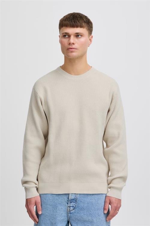 Se !Solid Sdhami Mand Oatmeal Sweaters Regular Fit Str L - hos Magasin ved Magasin