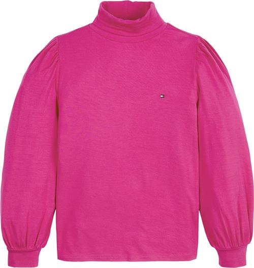 Tommy Hilfiger Turtle Neck Knit TOP L/S Str 5 år / 110 cm - Eccentric Magenta Strik hos Magasin