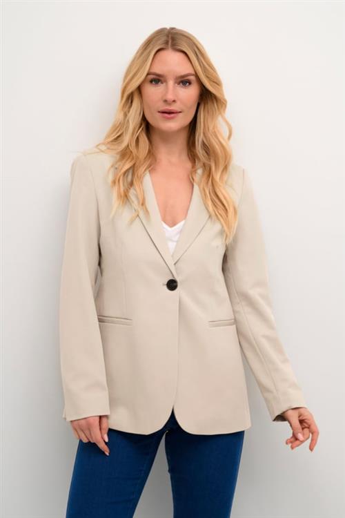 Se Kaffe Kasakura Blazer Kvinde Feather Gray Blazere Str 38 - hos Magasin ved Magasin