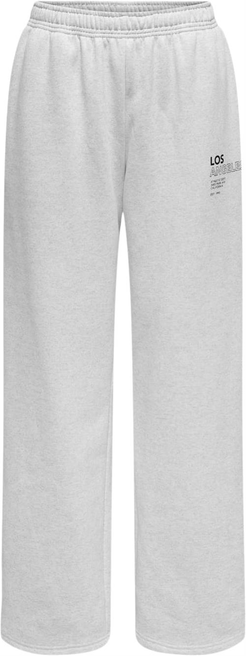 ONLY Onldaze Straight Print Pant SWT Kvinde Grå Sweatpants Str S - hos Magasin