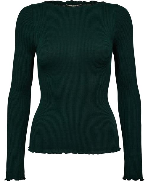 RM by Rosemunde Rmwbalta Modal LS Boatneck Blouse Kvinde Bottle Green Kortærmede T-shirts Str L - Bomuld hos Magasin