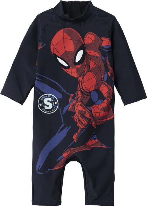 Name It Nmmmoth Spiderman LS UV Suit MAR Str 104 - Blå Uv Tøj & Hatte hos Magasin