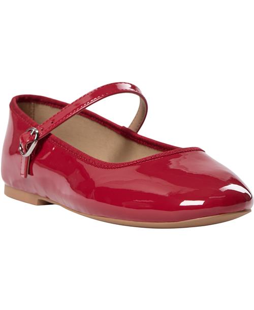 Se Steve Madden Vinetta Sandal Kvinde Red Patent Ballerinaer Str 41 - hos Magasin ved Magasin