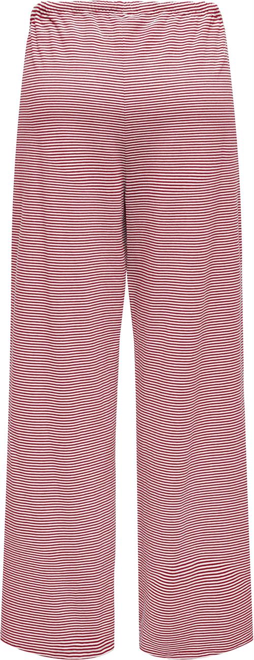 ONLY Onlkaren Wide Pants CS JRS Kvinde White/racing Red Bukser Med Brede Ben Str L - hos Magasin