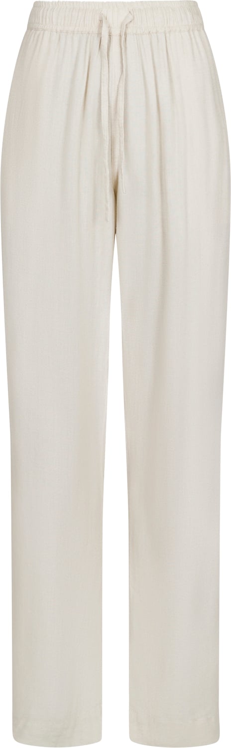 Neo Noir Sonar Drapy Linen Pants Kvinde Natural Hørbukser Str 38 - hos Magasin