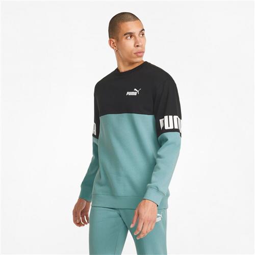 Se Puma Power Colourblocked Crew Neck Sweatshirt L - Sweatshirts Bomuld hos Magasin ved Magasin