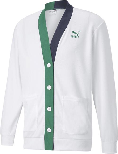 Se Puma Tennis Club Cardigan Mand White Cardigans Str M - Polyester hos Magasin ved Magasin