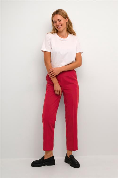 Kaffe Kasakura HW Cropped Pants Kvinde Sun-dried Tomato Bukser Str 44 - hos Magasin