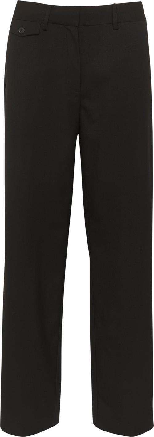 Se Karen by Simonsen Kbmilano Solid Pants Kvinde Meteorite Bukser Med Lige Ben Classic Fit Str 40 - hos Magasin ved Magasin