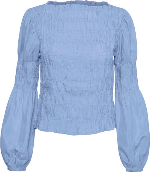 Cream Crhenva Blouse Kvinde Placid Blue Langærmede Bluser Str 44 - hos Magasin