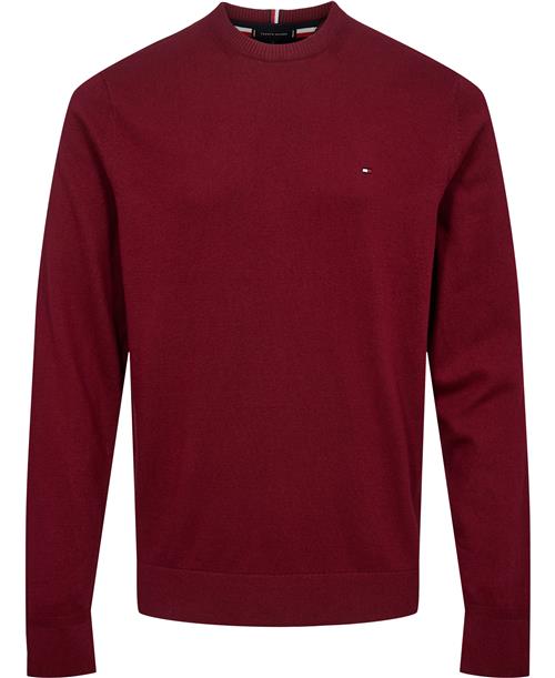 Se Tommy Hilfiger Pima ORG CTN Cashmere Crew Neck Mand Rouge Sweaters Str XL Cashmere - hos Magasin ved Magasin