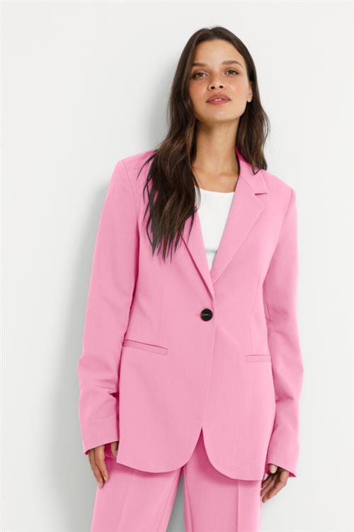 Kaffe Kasakura Blazer Kvinde Pink Frosting Blazere Str 40 - Polyester hos Magasin