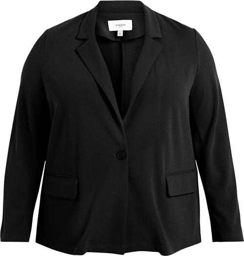 Se Evoked Vila Viloan L/S Fitted Blazer/su/cur N Kvinde Black Blazere Str 46 - hos Magasin ved Magasin