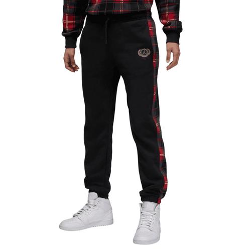 Nike Jordan Brooklyn Fleece Pants Kvinde Black/dk Driftwood Sweatpants Str S - Bomuld hos Magasin