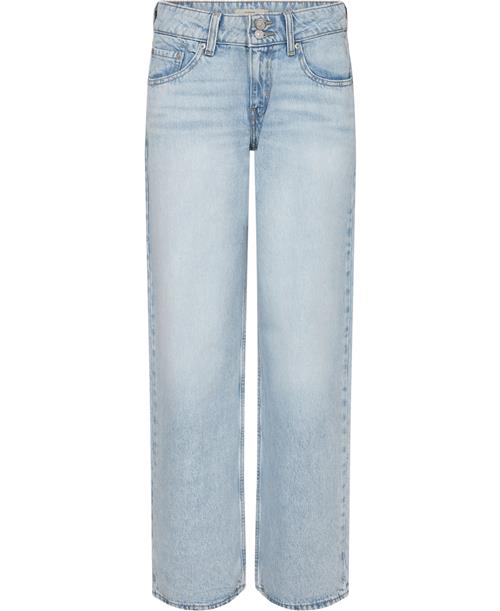 Levi's Superlow Loose Abraided ART Kvinde Light Indigo - Flat Finish Straight Jeans Loose Fit Str W30 / L34 - hos Magasin