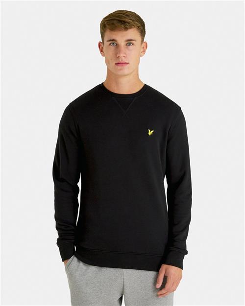 Se Lyle & Scott Crew Neck Sweatshirt Mand Jet Black Sweatshirts Str XL - hos Magasin ved Magasin