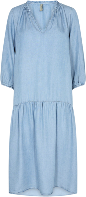 soyaconcept Scliv 39 Kvinde 2012 Light Blue Denim Midi Kjoler Str M - hos Magasin