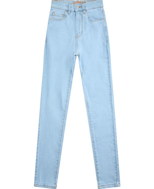 Denim Project Dpwmaja Highwaist Skinny Jeggins Kvinde W003 Light Blue Skinny Jeans Str 28 / 32 - hos Magasin