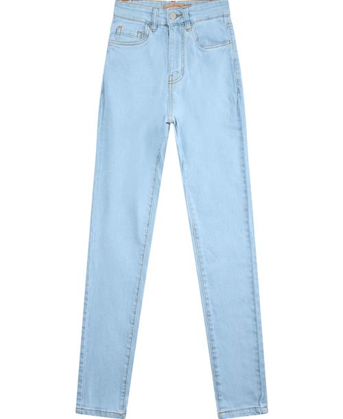 Denim Project Dpwmaja Highwaist Skinny Jeggins Kvinde W003 Light Blue Skinny Jeans Str 34 / 32 - hos Magasin