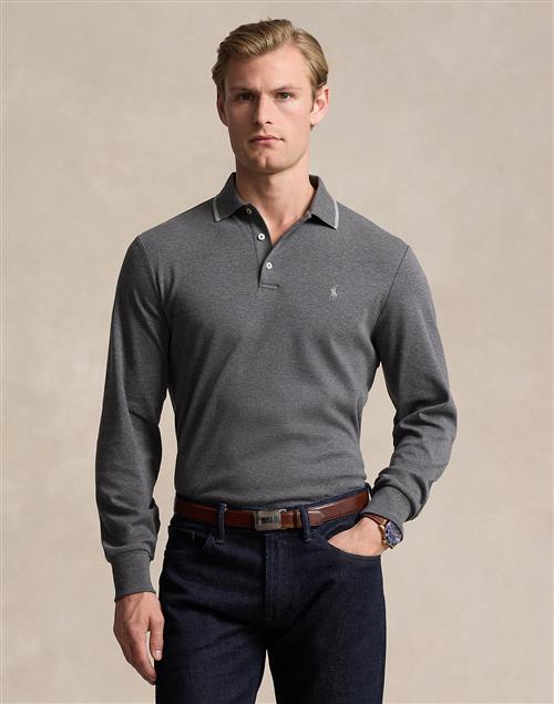 Polo Ralph Lauren 50/1 Interlocklsl-psh Mand Barclay Heather Langærmede Poloer Str L - hos Magasin