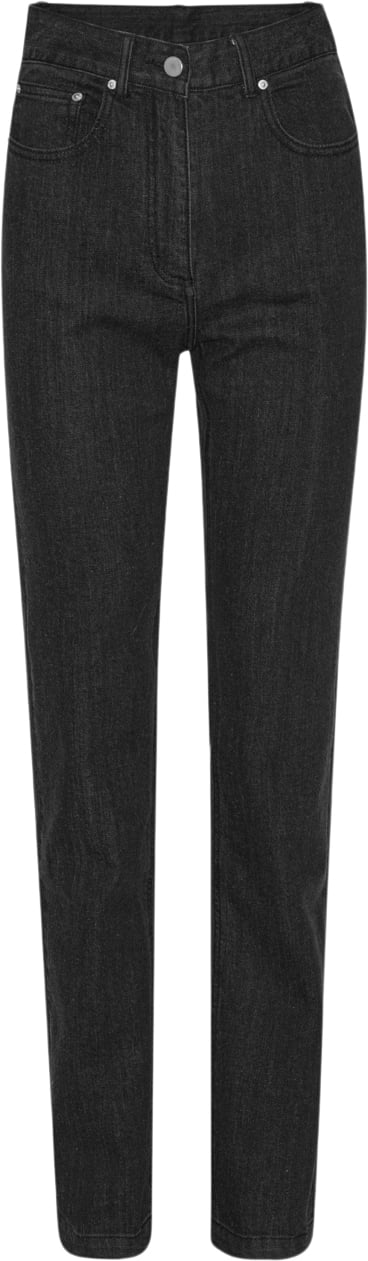 REMAIN 5 Pocket Slim Jeans Kvinde Pirate Black Skinny Jeans Str 29 - hos Magasin