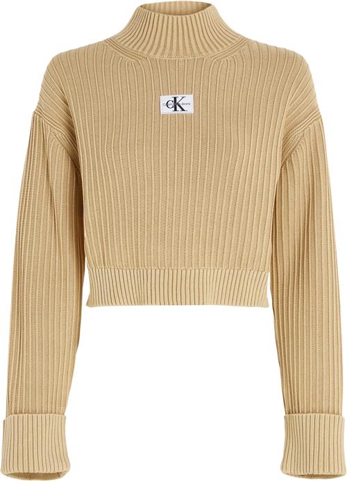 Se Calvin Klein Washed Monologo Sweater Kvinde Aat Sweaters Str S - hos Magasin ved Magasin