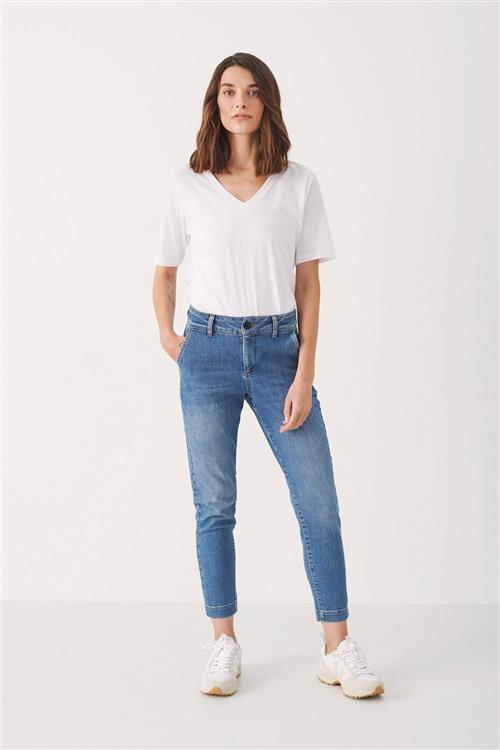 Se Part Two Soffiapw PA Soffiapw Kvinde Light Blue Denim Skinny Jeans Casual Fit Str 33 - hos Magasin ved Magasin