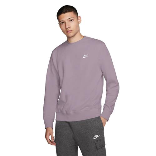 Nike Club Crewneck Mand White Sweatshirts Str XS - Bomuld hos Magasin