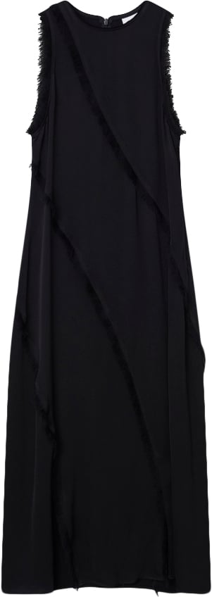 DAY Birger et Mikkelsen Rose Matte Crepe Kvinde Black Midi Kjoler Str 36 - hos Magasin