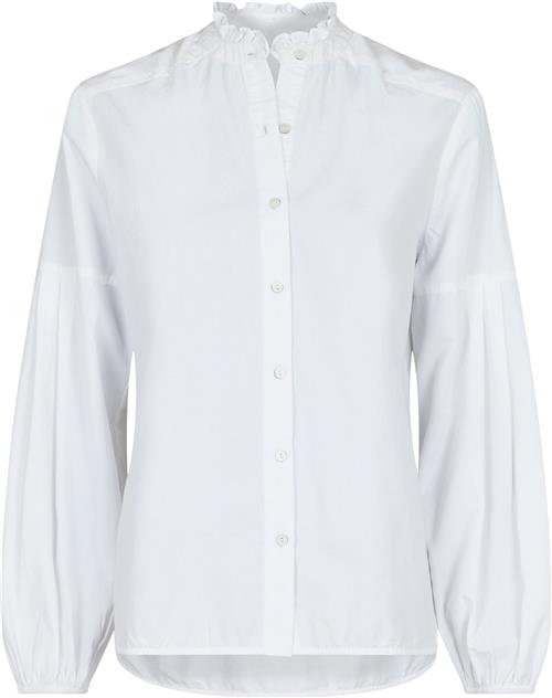 Se Neo Noir Yassie C Poplin Shirt Kvinde White Langærmede Skjorter Str 40 - hos Magasin ved Magasin