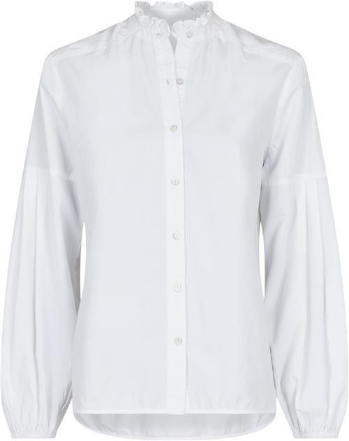 Se Neo Noir Yassie C Poplin Shirt Kvinde White Langærmede Skjorter Str 34 - hos Magasin ved Magasin