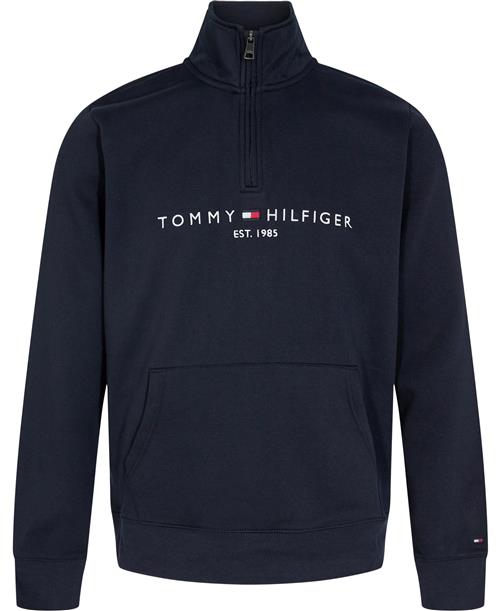 Se Tommy Hilfiger Tommy Logo Mockneck Mand Desert Sky Sweatshirts Regular Fit Str L - Bomuld hos Magasin ved Magasin