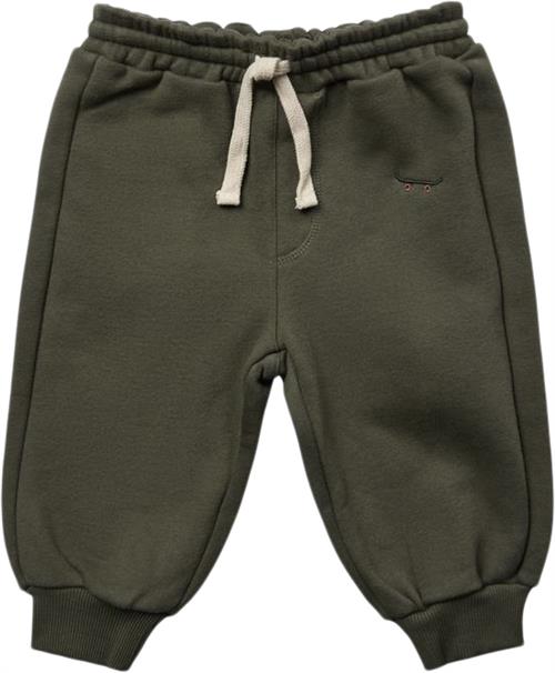 Sofie Schnoor Sweatpants Str 4-6 mdr / 68 cm - Forest Green Bukser hos Magasin