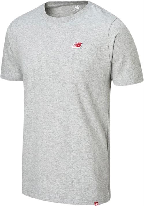 Se New Balance Tshirt Mand Athletic Grey Kortærmede T-shirts Str L - Bomuld hos Magasin ved Magasin