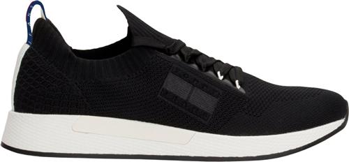 Tommy Hilfiger TJM Elevated Runner Knitted Mand Black Sneakers Str 43 - hos Magasin