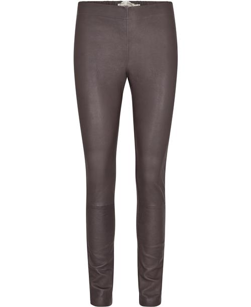 InWear Luella Leggings Premium Kvinde Sandy Grey Læderbukser Str 36 - hos Magasin