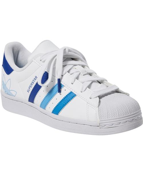 adidas Originals Superstar J Ftwwht/royblu/seb Sneakers Str 37 1/3 - hos Magasin