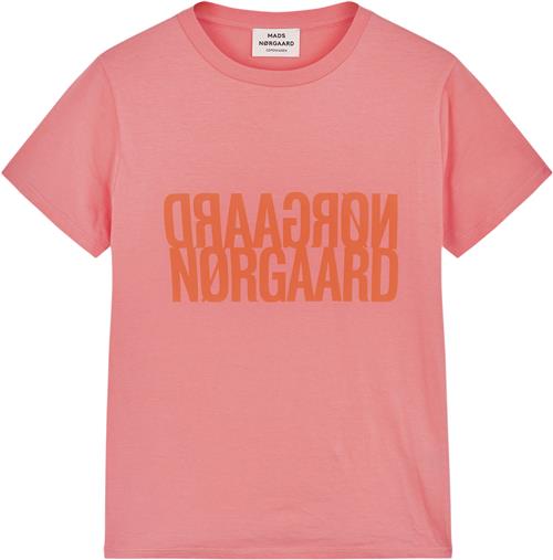 Mads Nørgaard - Copenhagen Single Organic Trenda P Tee Kvinde Lyserød Kortærmede T-shirts Str XS - hos Magasin