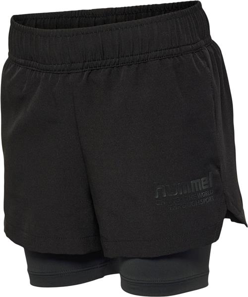 Hummel Hmlpure 2in-1 Shorts Str 8 år / 128 cm - Sort Shorts & Bloomers hos Magasin