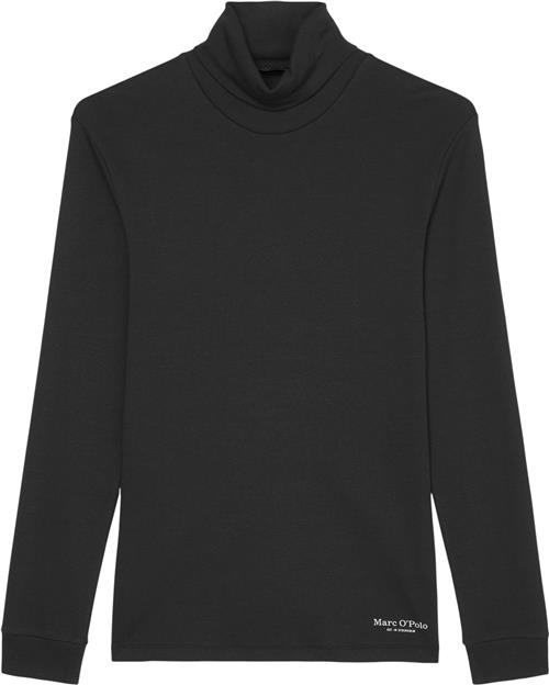 Marc O’Polo Jersey Tshirt, Long Sleeve, Turtle Kvinde Black Langærmede T-shirts Str XL - hos Magasin