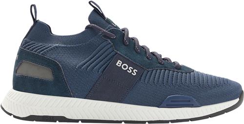 BOSS Boss Men Business Shoes Mand Blå Sneakers Str 40 - hos Magasin