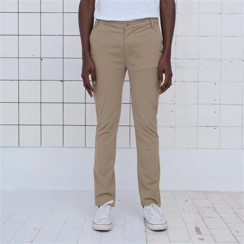 By Garment Makers The Organic Chino Pants Mand Khaki Chinos Regular Fit Str "30"" / 34" - hos Magasin