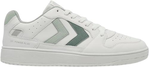 Se Hummel ST. Power Play Sneakers Kvinde White/erayish Green Sneakers Str 39 - hos Magasin ved Magasin