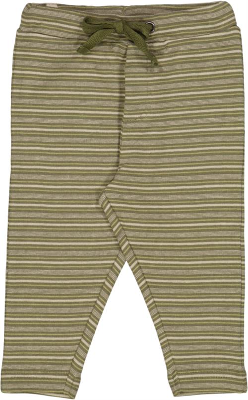 Se Wheat Jersey Bukser Manfred Str 68/6m - Heather Green Stripe Bukser Bomuld hos Magasin ved Magasin