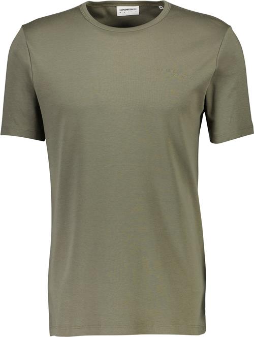 Lindbergh Basic Oneck tee S/S Mand Army Kortærmede T-shirts Relaxed Fit Str XL - Bomuld hos Magasin