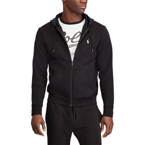 Polo Ralph Lauren Doubleknit Full-zip Hoodie Mand Sort Hoodies Str L - hos Magasin