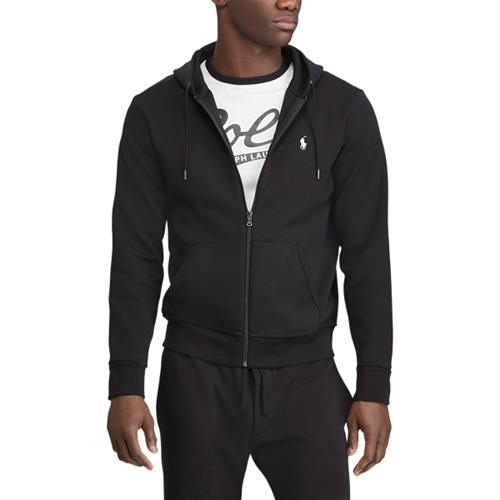 Polo Ralph Lauren Doubleknit Full-zip Hoodie Mand Sort Hoodies Str XL - hos Magasin