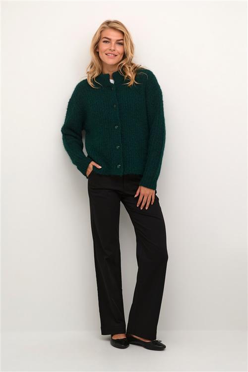 Kaffe Kaane Knit Cardigan Kvinde Aventurine Melange Cardigans Str L - hos Magasin