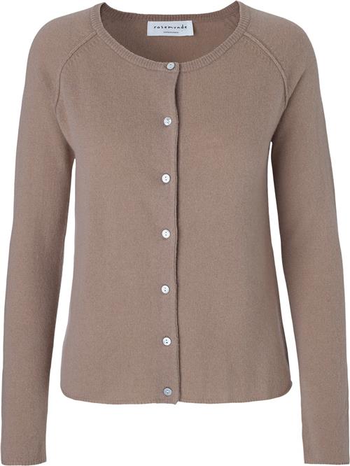 Rosemunde Wool & Cashmere Cardigan Kvinde Dark Sand Cardigans Str S Cashmere - hos Magasin